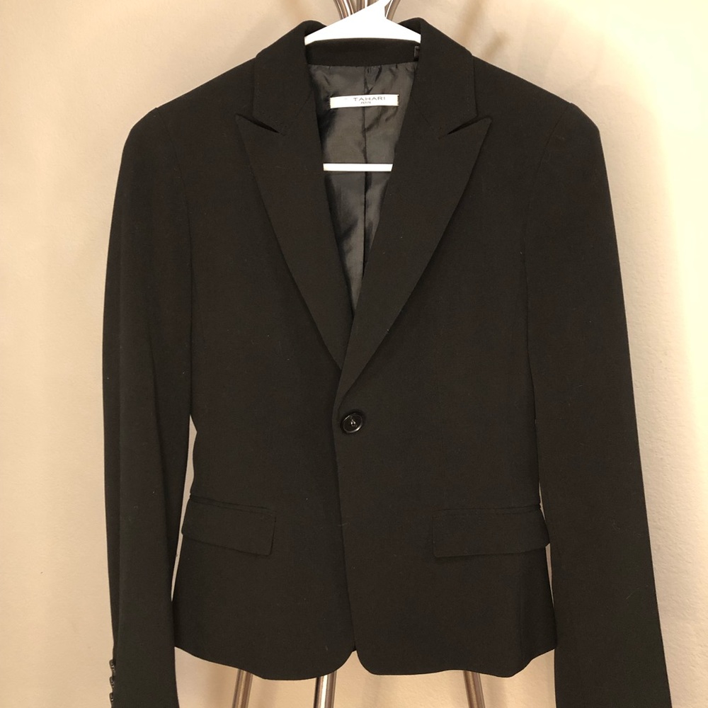 SOLD - Tahari Black Blazer